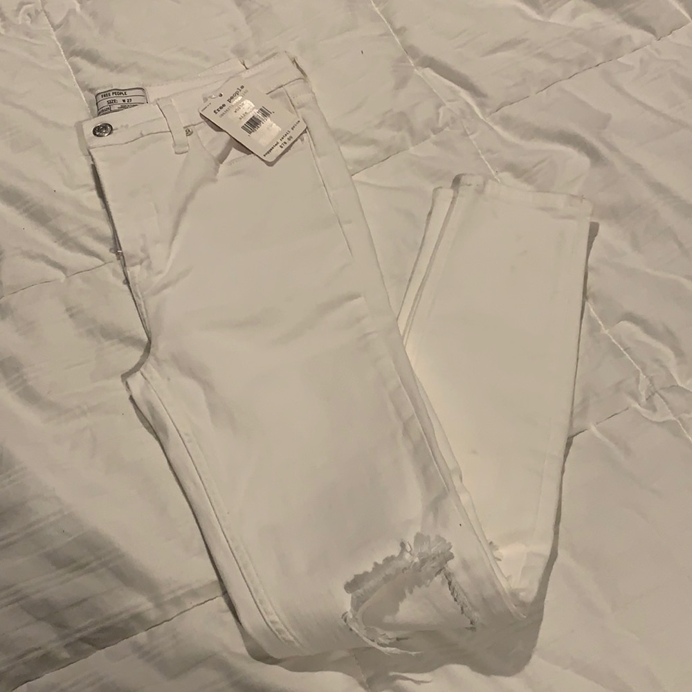 Free People White Denim
